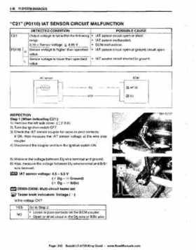 All Years Suzuki LT-A700 King Quad 700 Factory Service Manual, Page 242