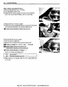 All Years Suzuki LT-A700 King Quad 700 Factory Service Manual, Page 244