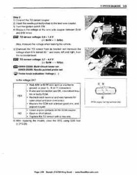 All Years Suzuki LT-A700 King Quad 700 Factory Service Manual, Page 249
