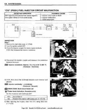 All Years Suzuki LT-A700 King Quad 700 Factory Service Manual, Page 252