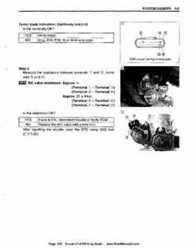 All Years Suzuki LT-A700 King Quad 700 Factory Service Manual, Page 255