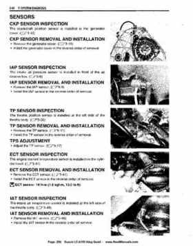 All Years Suzuki LT-A700 King Quad 700 Factory Service Manual, Page 260