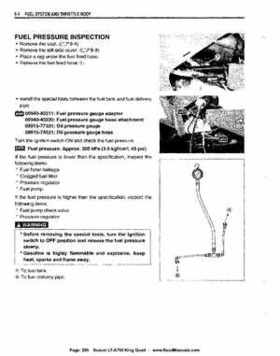 All Years Suzuki LT-A700 King Quad 700 Factory Service Manual, Page 265