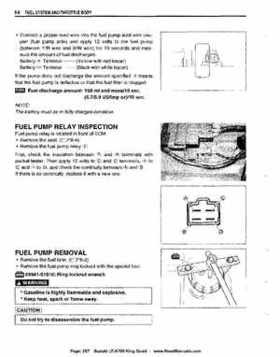 All Years Suzuki LT-A700 King Quad 700 Factory Service Manual, Page 267