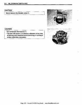 All Years Suzuki LT-A700 King Quad 700 Factory Service Manual, Page 273