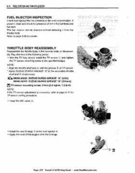All Years Suzuki LT-A700 King Quad 700 Factory Service Manual, Page 275