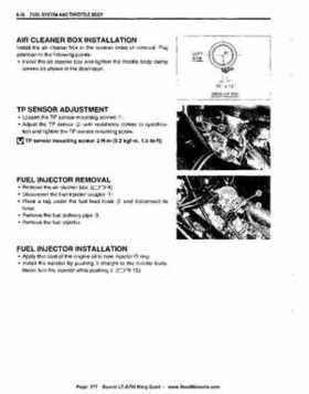 All Years Suzuki LT-A700 King Quad 700 Factory Service Manual, Page 277
