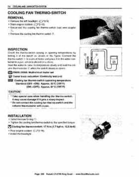 All Years Suzuki LT-A700 King Quad 700 Factory Service Manual, Page 286