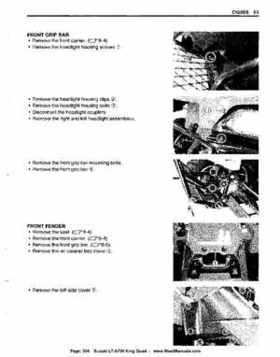All Years Suzuki LT-A700 King Quad 700 Factory Service Manual, Page 304