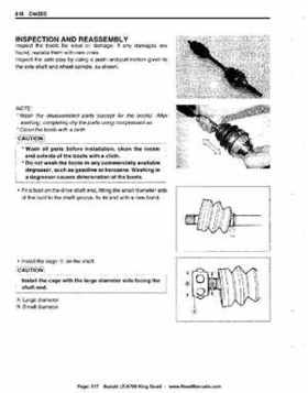 All Years Suzuki LT-A700 King Quad 700 Factory Service Manual, Page 317