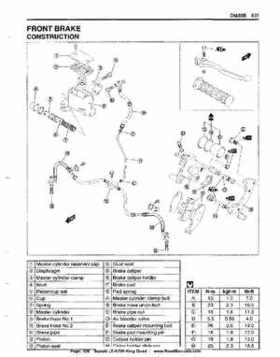 All Years Suzuki LT-A700 King Quad 700 Factory Service Manual, Page 320
