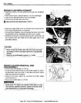 All Years Suzuki LT-A700 King Quad 700 Factory Service Manual, Page 323