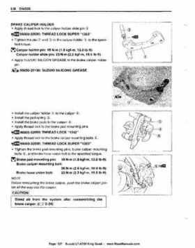 All Years Suzuki LT-A700 King Quad 700 Factory Service Manual, Page 327