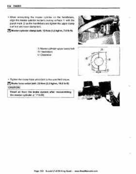 All Years Suzuki LT-A700 King Quad 700 Factory Service Manual, Page 333