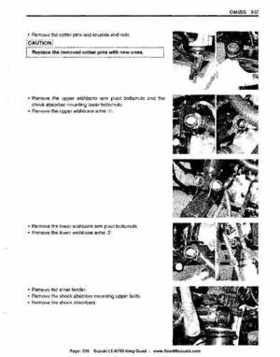 All Years Suzuki LT-A700 King Quad 700 Factory Service Manual, Page 336