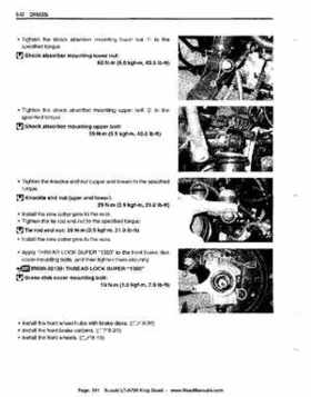 All Years Suzuki LT-A700 King Quad 700 Factory Service Manual, Page 341