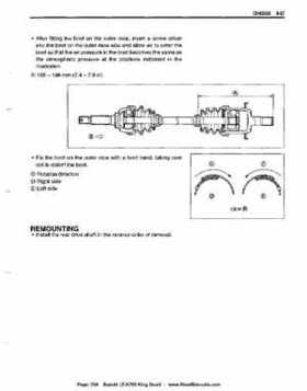 All Years Suzuki LT-A700 King Quad 700 Factory Service Manual, Page 356