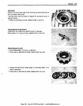 All Years Suzuki LT-A700 King Quad 700 Factory Service Manual, Page 362