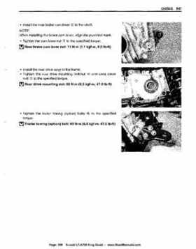 All Years Suzuki LT-A700 King Quad 700 Factory Service Manual, Page 366
