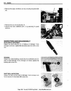All Years Suzuki LT-A700 King Quad 700 Factory Service Manual, Page 369