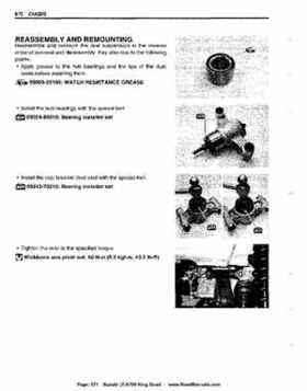 All Years Suzuki LT-A700 King Quad 700 Factory Service Manual, Page 371