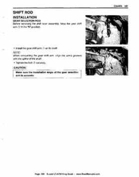 All Years Suzuki LT-A700 King Quad 700 Factory Service Manual, Page 380