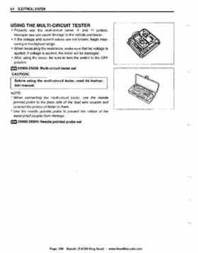 All Years Suzuki LT-A700 King Quad 700 Factory Service Manual, Page 386