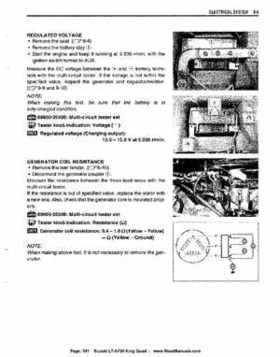 All Years Suzuki LT-A700 King Quad 700 Factory Service Manual, Page 391