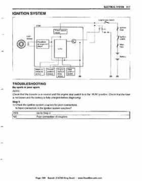 All Years Suzuki LT-A700 King Quad 700 Factory Service Manual, Page 399