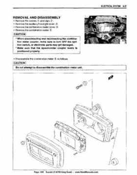 All Years Suzuki LT-A700 King Quad 700 Factory Service Manual, Page 409