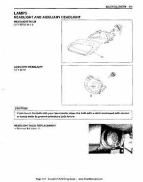All Years Suzuki LT-A700 King Quad 700 Factory Service Manual, Page 413