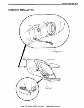 All Years Suzuki LT-A700 King Quad 700 Factory Service Manual, Page 415