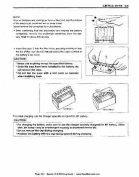 All Years Suzuki LT-A700 King Quad 700 Factory Service Manual, Page 421