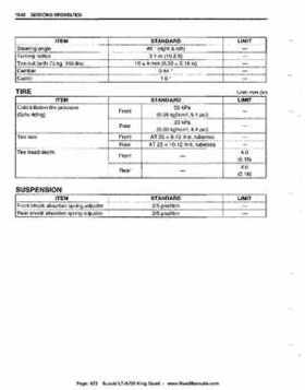 All Years Suzuki LT-A700 King Quad 700 Factory Service Manual, Page 472