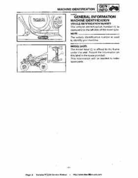 1987-2003 Yamaha YFZ350 Banshee supplementary service manual, Page 8