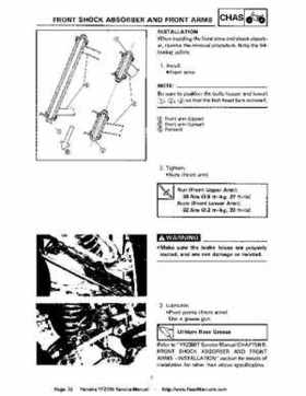 1987-2003 Yamaha YFZ350 Banshee supplementary service manual, Page 32
