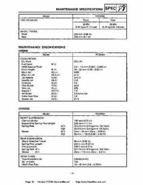1987-2003 Yamaha YFZ350 Banshee supplementary service manual, Page 42
