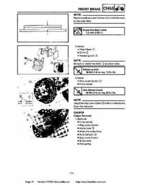 1987-2003 Yamaha YFZ350 Banshee supplementary service manual, Page 51