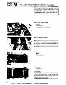 1987-2003 Yamaha YFZ350 Banshee supplementary service manual, Page 73