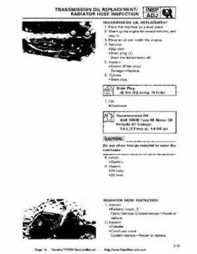 1987-2003 Yamaha YFZ350 Banshee supplementary service manual, Page 76