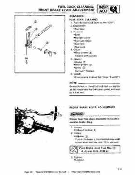 1987-2003 Yamaha YFZ350 Banshee supplementary service manual, Page 84