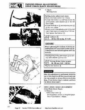 1987-2003 Yamaha YFZ350 Banshee supplementary service manual, Page 87