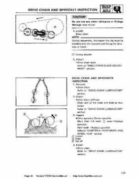 1987-2003 Yamaha YFZ350 Banshee supplementary service manual, Page 90