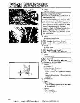 1987-2003 Yamaha YFZ350 Banshee supplementary service manual, Page 101