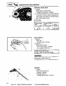 1987-2003 Yamaha YFZ350 Banshee supplementary service manual, Page 126