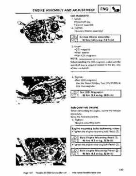 1987-2003 Yamaha YFZ350 Banshee supplementary service manual, Page 147