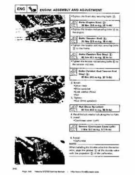 1987-2003 Yamaha YFZ350 Banshee supplementary service manual, Page 148