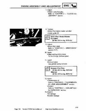 1987-2003 Yamaha YFZ350 Banshee supplementary service manual, Page 149