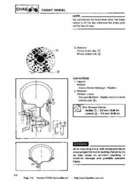 1987-2003 Yamaha YFZ350 Banshee supplementary service manual, Page 176