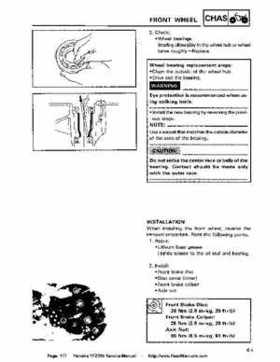 1987-2003 Yamaha YFZ350 Banshee supplementary service manual, Page 177
